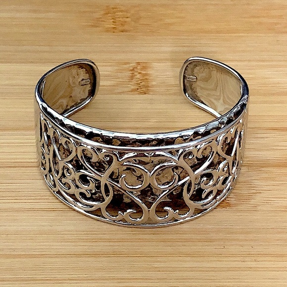 $286 All Sterling Estate Cuff 61gr. Marked K*925 China - Picture 6 of 8